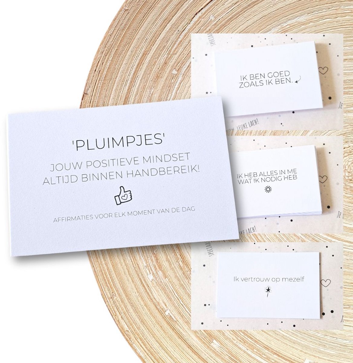 Complimentenkaartjes - Affirmatie set - Pluimpjes - positieve mindset - voor jezelf!