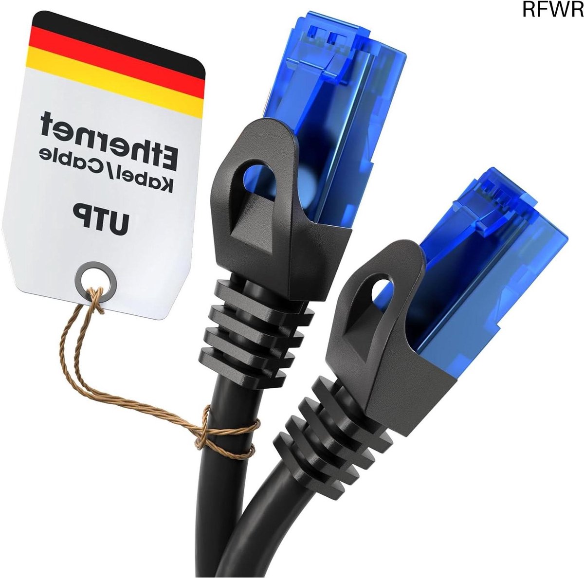 RFWR® Ethernet Kabel 20m - LAN-kabel voor Gigabit-netwerken
