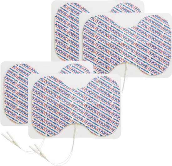 TensCare - Bundel 2x 2 pads vlindervorm (1 set) | electroden pads tens | elektrodenpads | Zelfklevende Elektroden Pads | Gel-elektroden | tens pads | tens elektroden | tens plakkers | tens elektrode pads