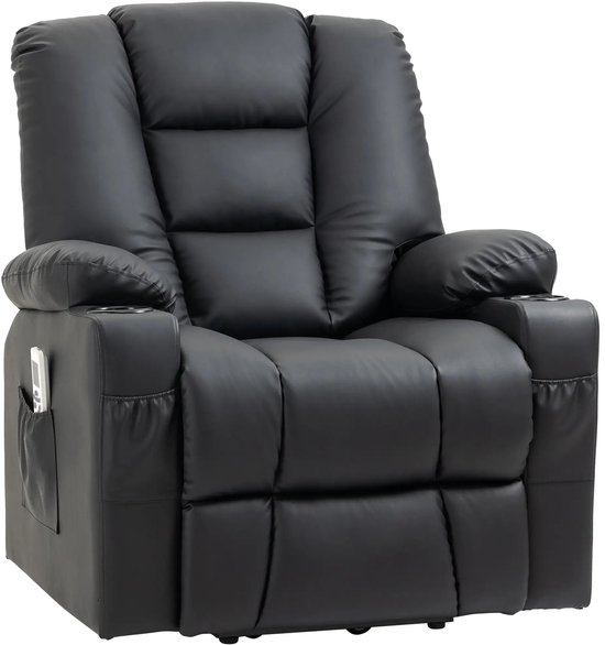 Smart-Elite Elektrische Relaxfauteuil Zwart Met Armleuning - Smart-Elite - €899,95