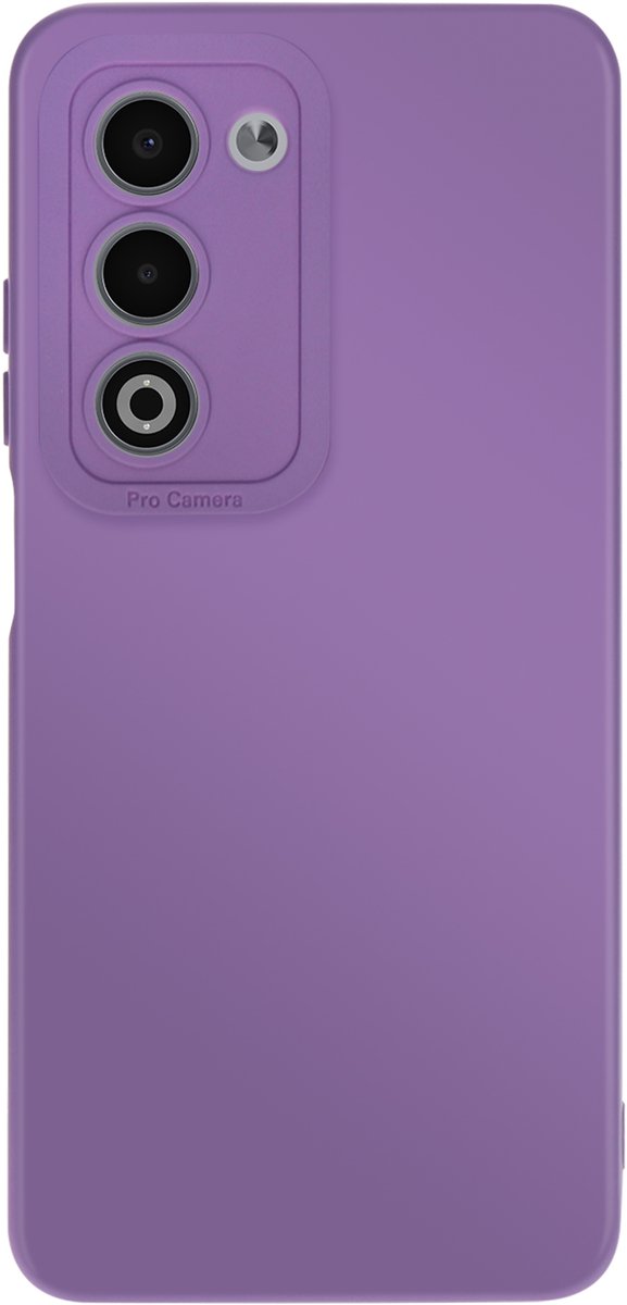 Avizar Zachte siliconen hoes Geschikt voor Oppo A5 met cameravermogen, Paars