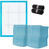 Hondentoilet - Trainingspad - Zindelijk Maken - 45x33 cm - Blauw - 100 Stuks