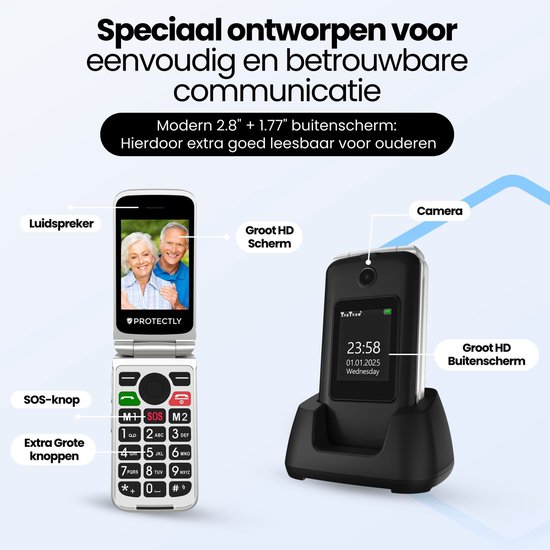 DAYTECH Tuya WiFi Smart SOS-oproepknop, draadloze paniekknop, persoonlijk alarm voor oudere senioren en gehandicapten, 2 oplaadbare noodknoppen, ondersteunt alleen 2,4 GHz wifi, GEEN KOSTEN