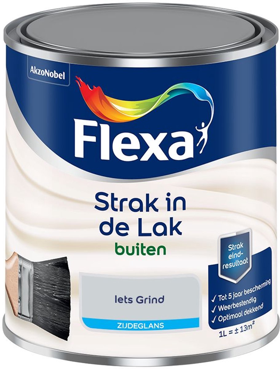 Flexa - Strak in de Lak Buitenlak Zijdeglans - Iets Grind - Mengverf - 1 L