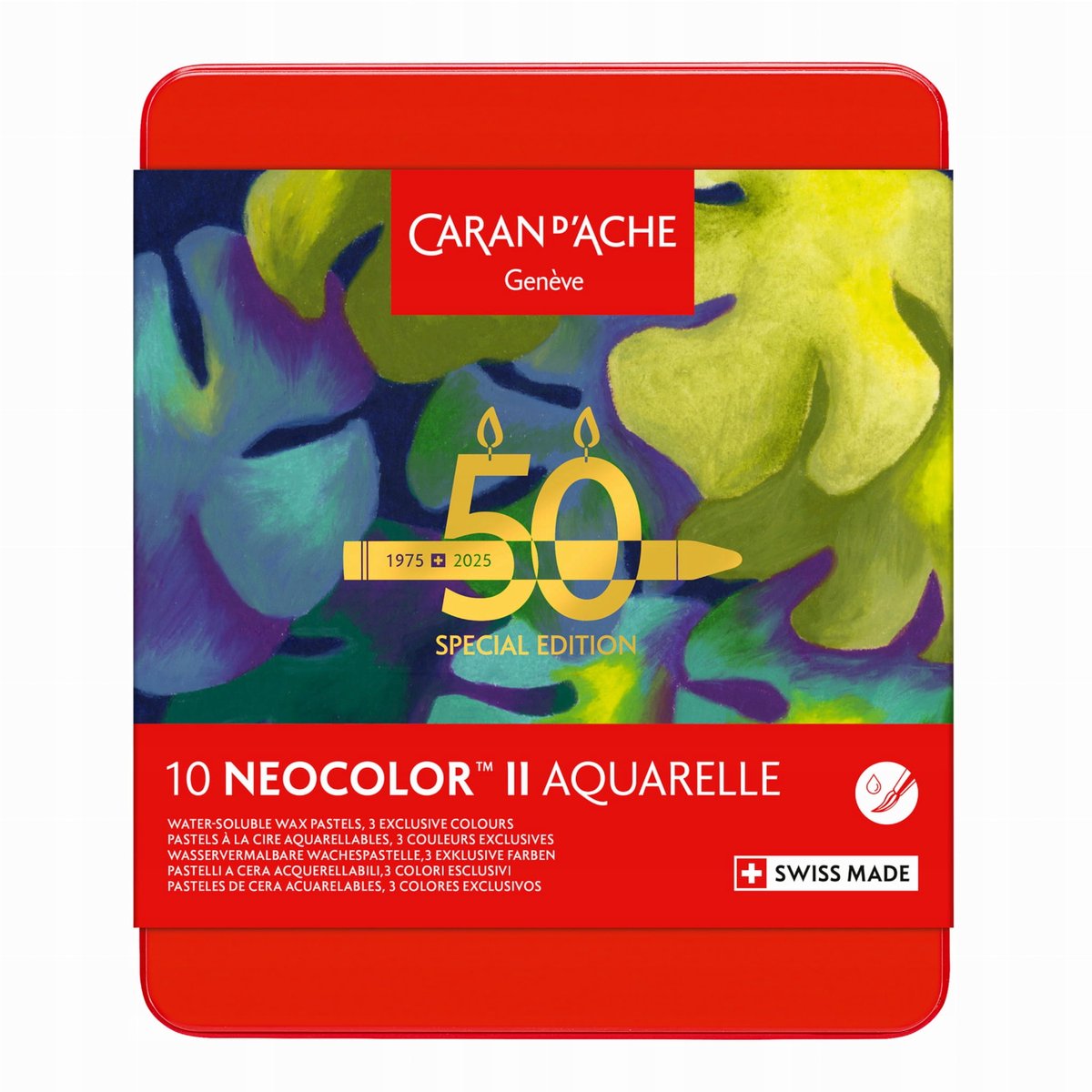 Merkloze Aquarel Waspastels - 10 Levendige Kleuren