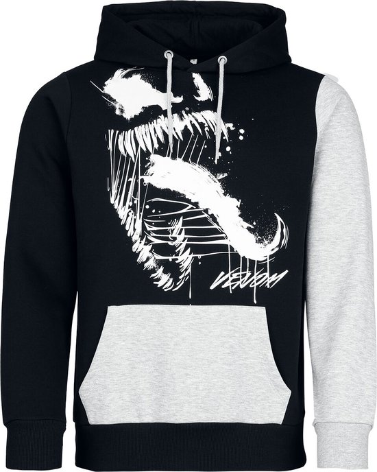 Sweat à capuche Spider-Man Venom - Tongue pour homme - Noir/Gris - L
