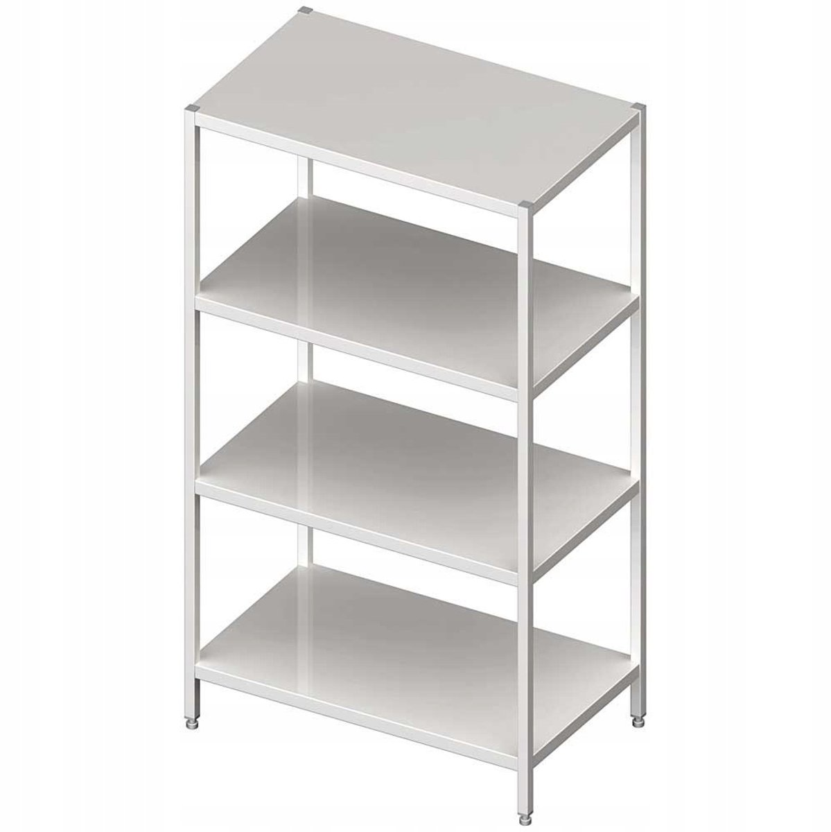RVS Magazijnstelling 110x50x180cm - Stevig en Duurzaam