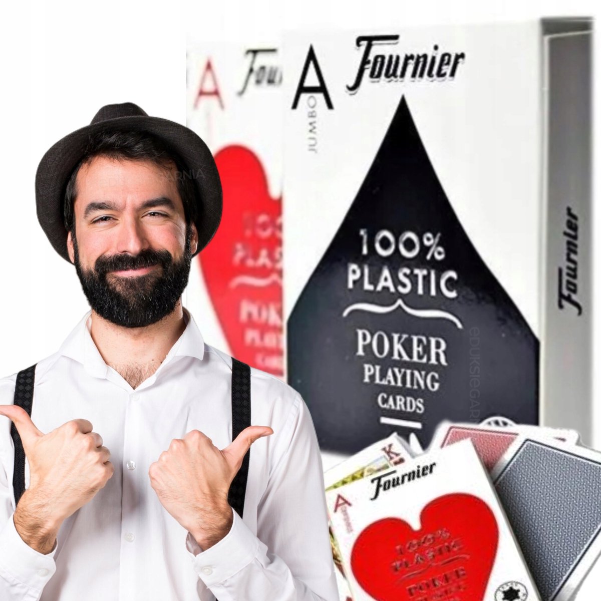 Fournier Speelkaarten 100% Kunststof - Poker & Bridge