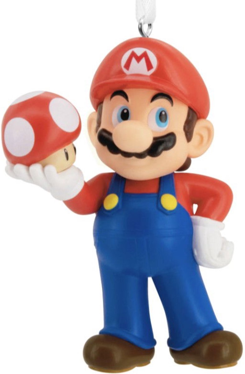 Hallmark Ornament l93 fc mario with mushroom onbekend
