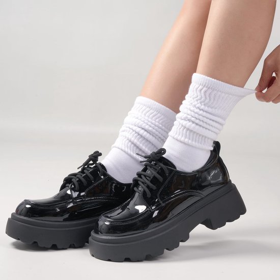 6 paren Yoga Slouch Sokken met Grip, Antislip sokken, antislip sokken pilates, yoga sokken, Grip sokken voor vrouwen en mannen, yoga sokken antislip, voor Workout Ziekenhuis Lange Scrunch Slipper Sokken - Cyslmuk® van Cyslmuk — afbeelding 5
