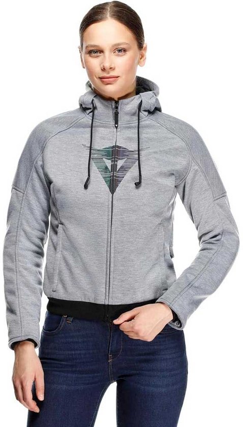 Dainese Daemon-X Safety Dames Grijs Motorcycle Zip Hoodie - Maat 42 - Jas