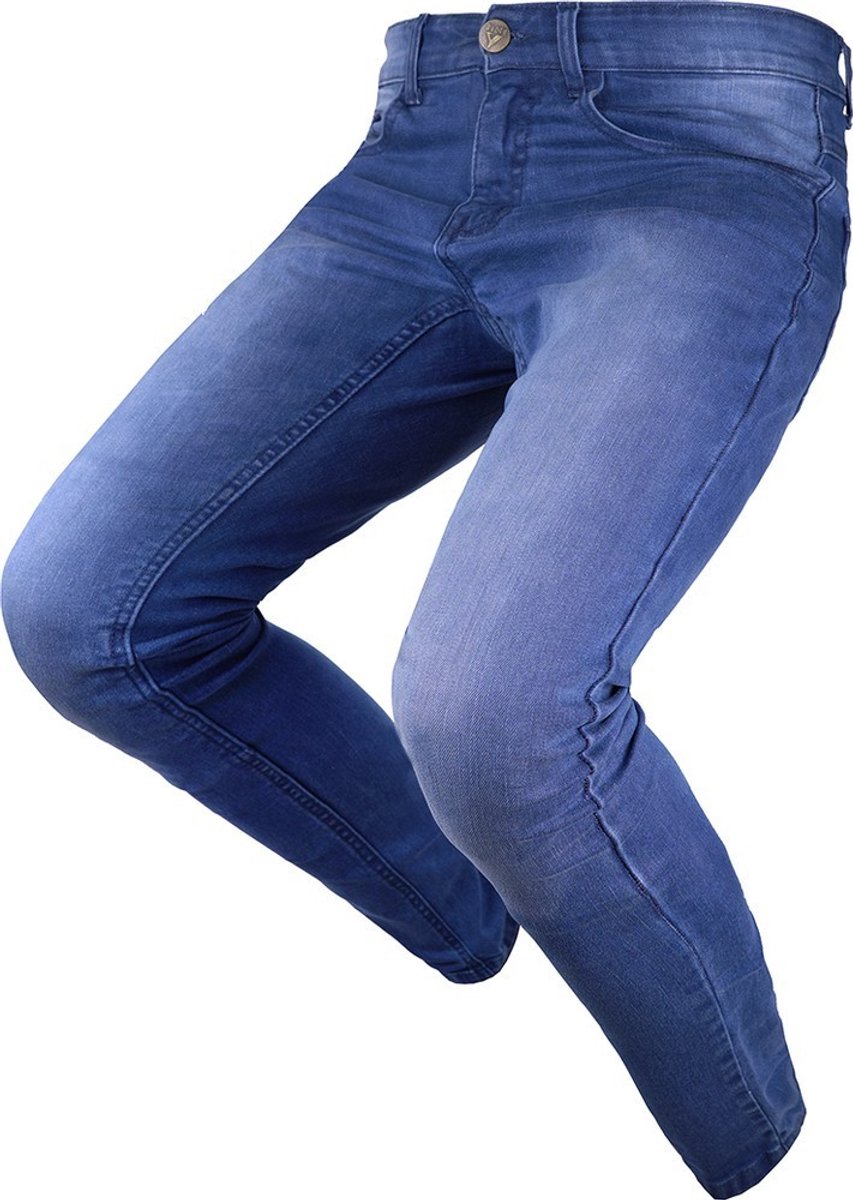 By City Motorbroek Route II spijkerbroek Jeans Blue-34