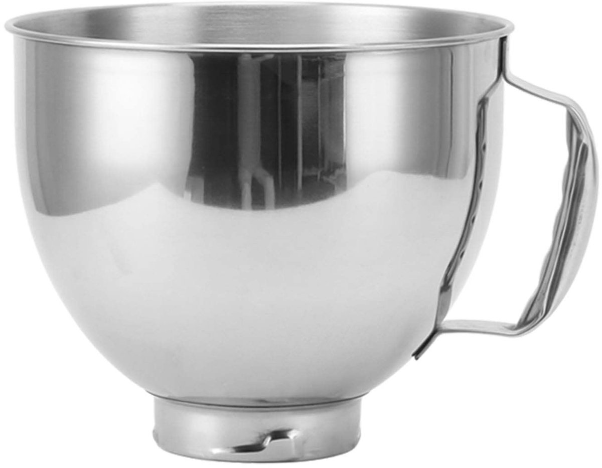 Mixkommen 304 RVS - Vervangingskom met Mixerhandvat voor Classic 4,5Q en Artisan 5QT