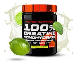 Scitec Nutrition® - 100% Creatine Monohydrate (300 gram - Mint/Lime) - Mint/Citrusvrucht - 60 doseringen - creatine poeder - creatine monohydraat