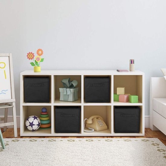 Navaris stoffen lade organizer set van 6 - Opvouwbare opbergmanden