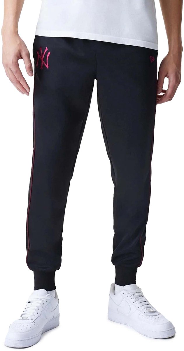 New Era Mlb Track Pant Neyyan Broek Fashion Wear Volwassen Zwart