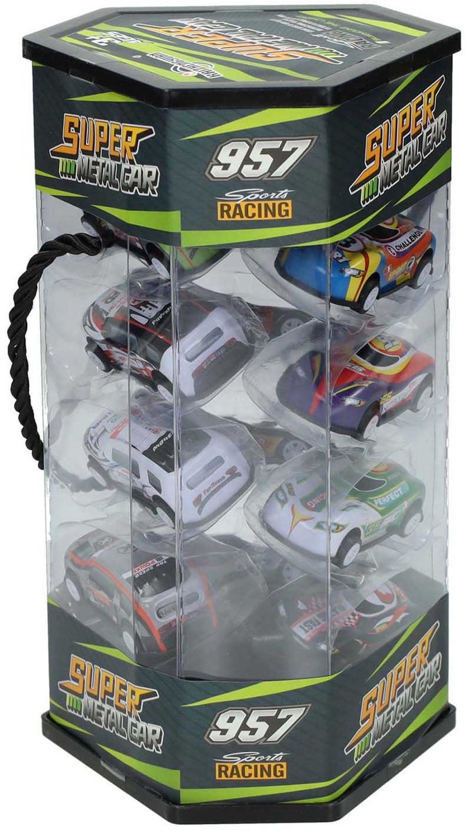 Super Metal Car Pull Back Set - 12-Pack
