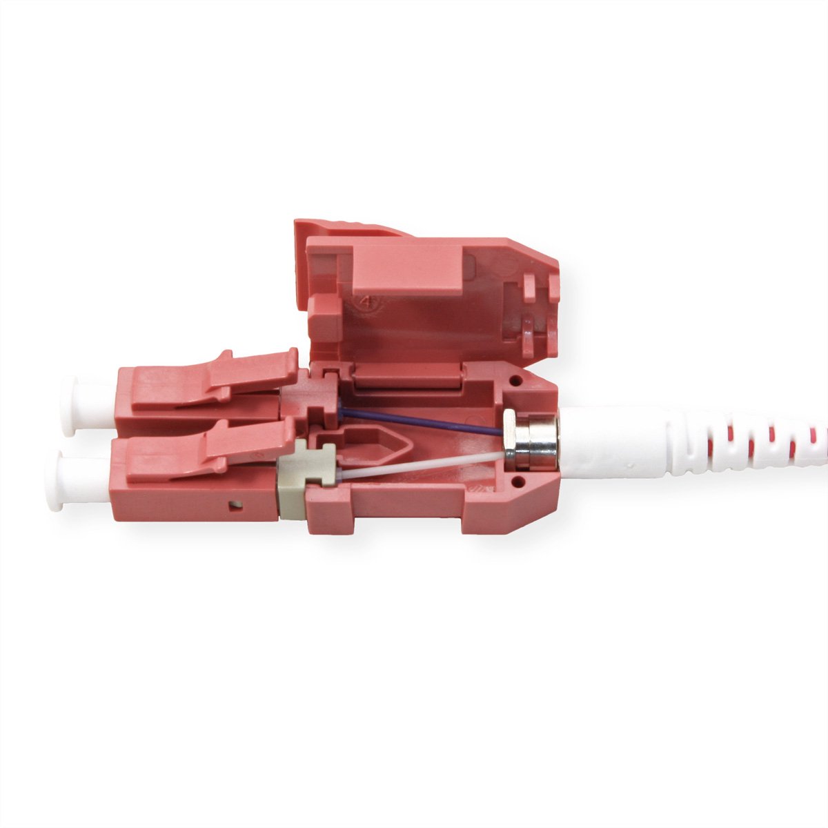 ROLINE glasvezelkabel duplex 50/125µm OM4, LC/LC , UNIBOOT, violet, 10 m