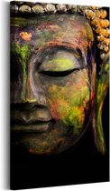 Schilderij - Boeddha 's Gezicht
