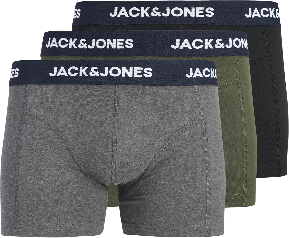 JACK & JONES JUNIOR - JACLAMP SOLID TRUNKS 3 PACK JNR Jongens Onderbroek