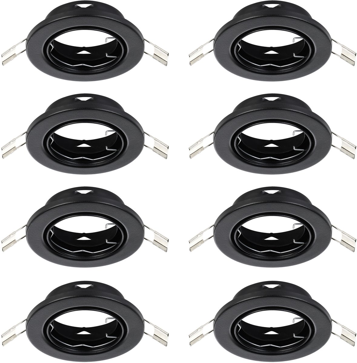 EGLO Agulo inbouwspot - 10x - Ø86 - GU10 - Zwart
