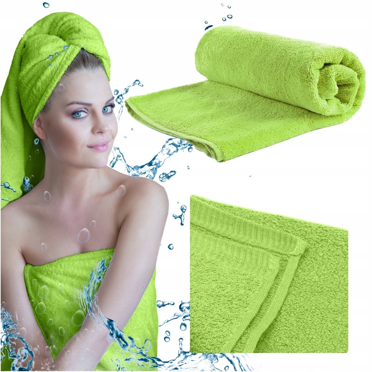 Tango Katoenen Badhanddoek Strand 70x140cm Sneldrogend Frotte