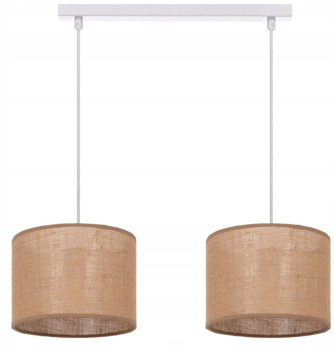 Boho Jute Hanglamp - 2-lichts, E27, 60W Max