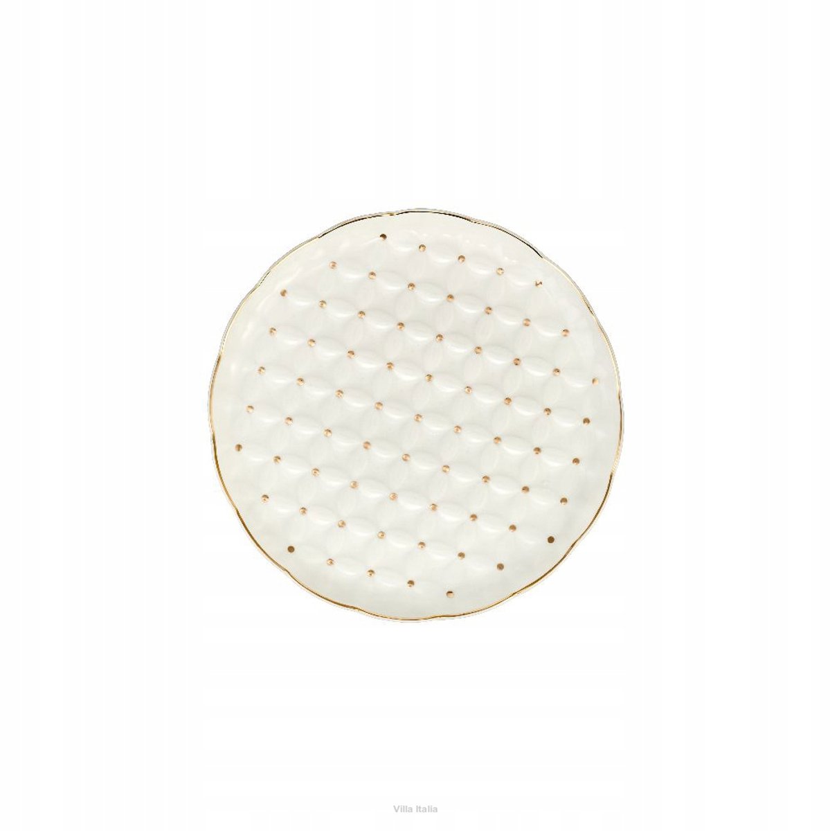 Villa Italia Alexia Porseleinen dessertbord 19 cm - handgemerkt goud