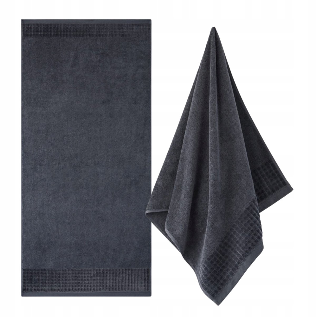 Zwoltex Paulo 3 AB Handdoek Zwart 500g 70x140cm - Antibacterieel
