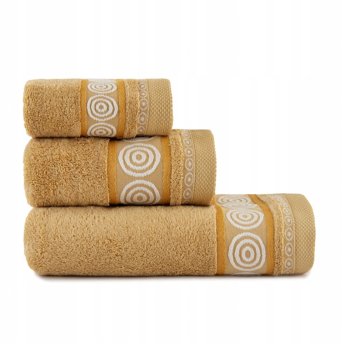 Zwoltex RONDO 2 Handdoek 50x90cm - Zacht Egyptisch Katoen, Beige