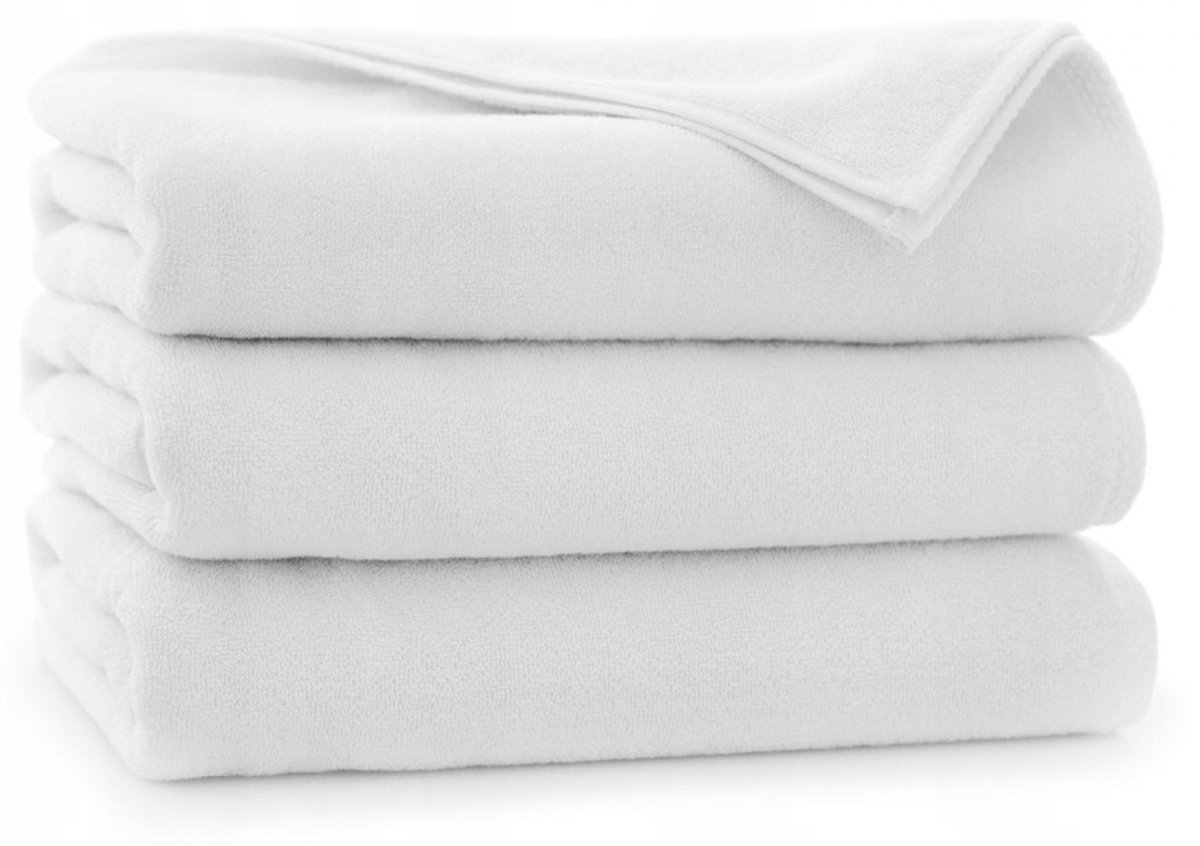 Zwoltex Hotelhanddoek Dubbel Comfort Wit Egyptisch Katoen 30x50