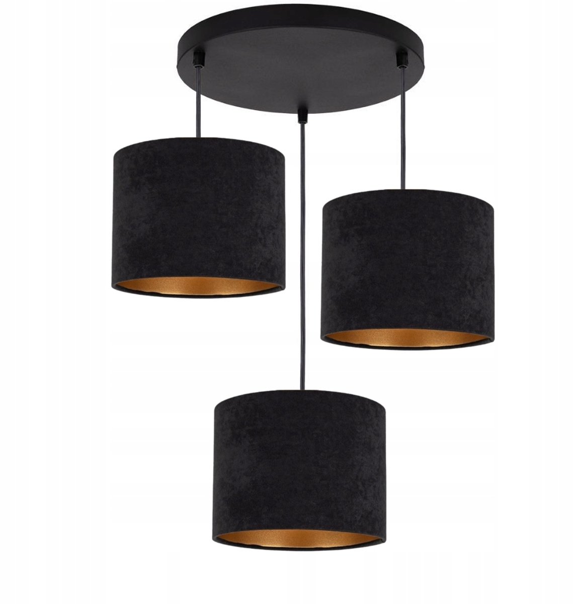 Luxe Velours Hanglamp Goud - 3xE27 - Verstelbare Hoogte
