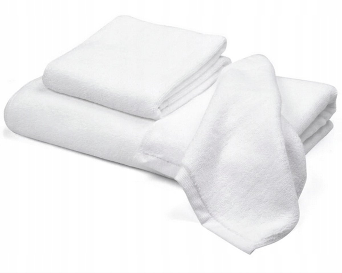 Luxe Hotelhanddoek SPA Dubbel Gestikt 70x140 cm Katoen