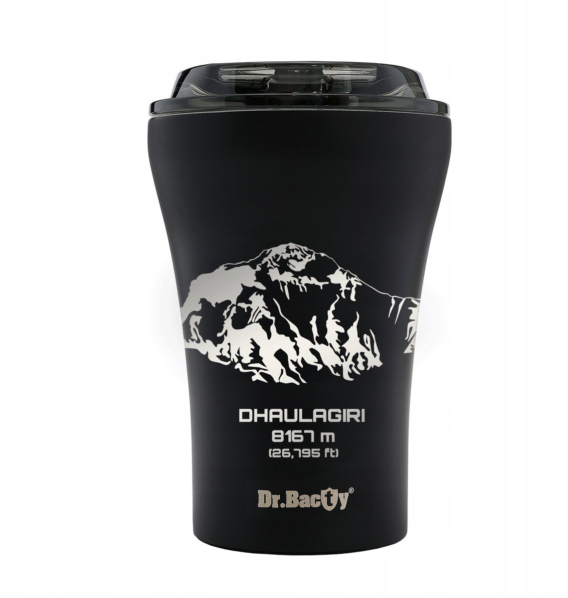 Dr.Bacty Apollo Keramische Thermobeker 227ml Zwart - Houdt Warmte Tot 3u