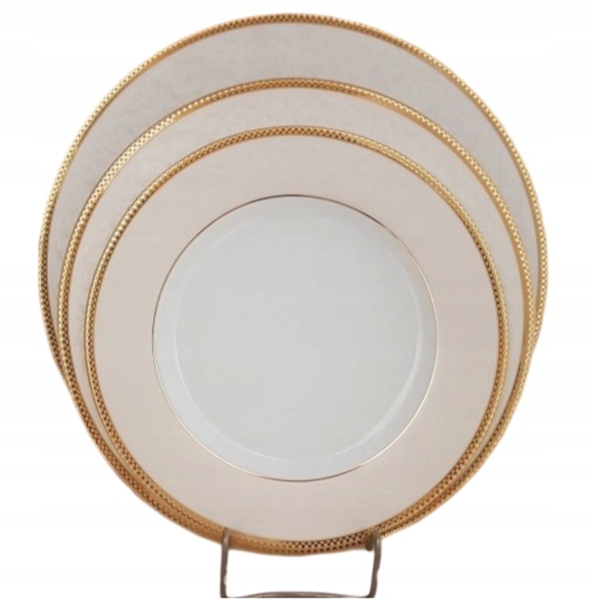Bogucice Martha Gold Dinerset voor 6 personen - 18 Delig Porselein