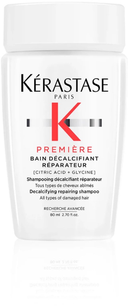 Kérastase Première Bain Décalcifiant Réparateur Shampoo – Calciumverwijderend en herstellend - Voor alle types beschadigd haar - 80ml