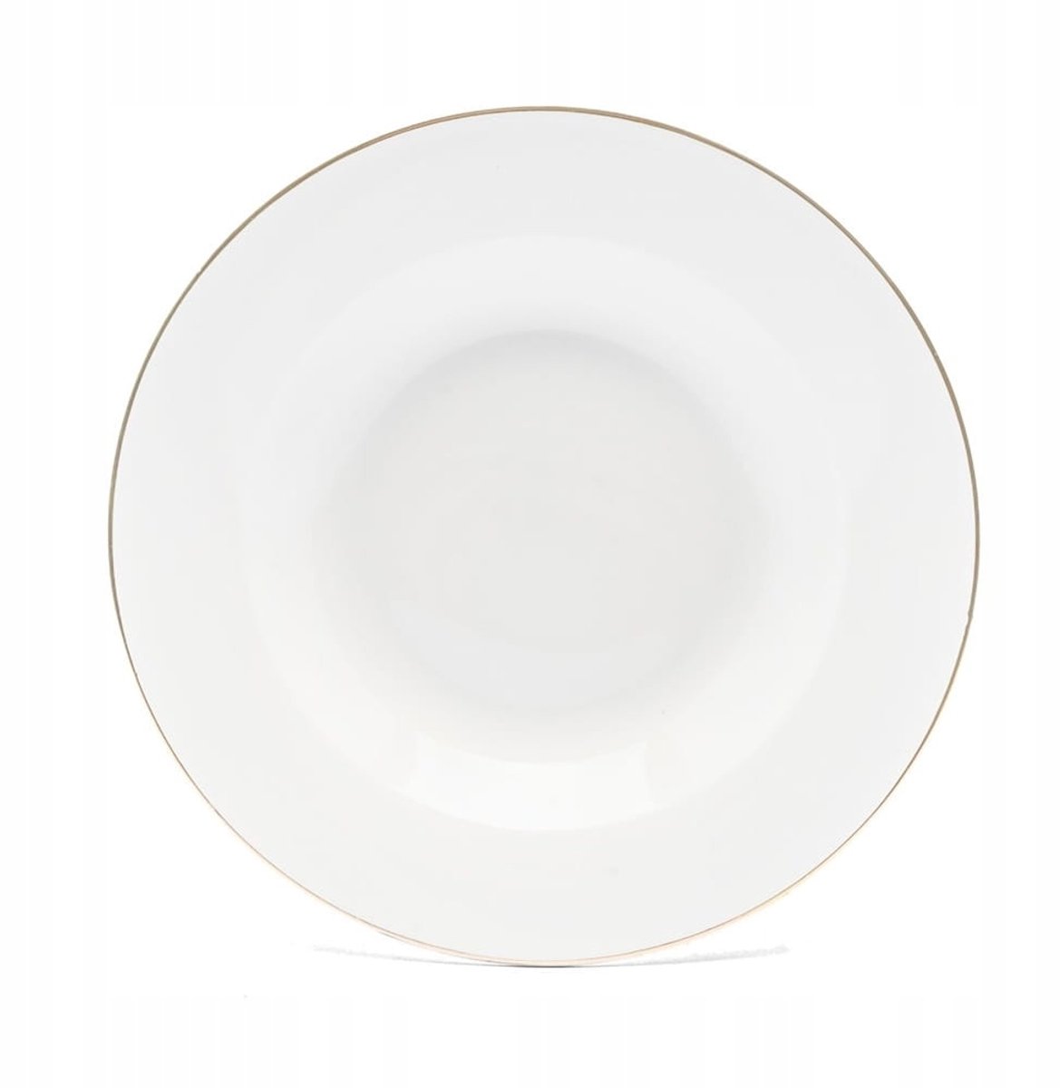Diep Porseleinen Dinerbord met Gouden Rand - 23 cm
