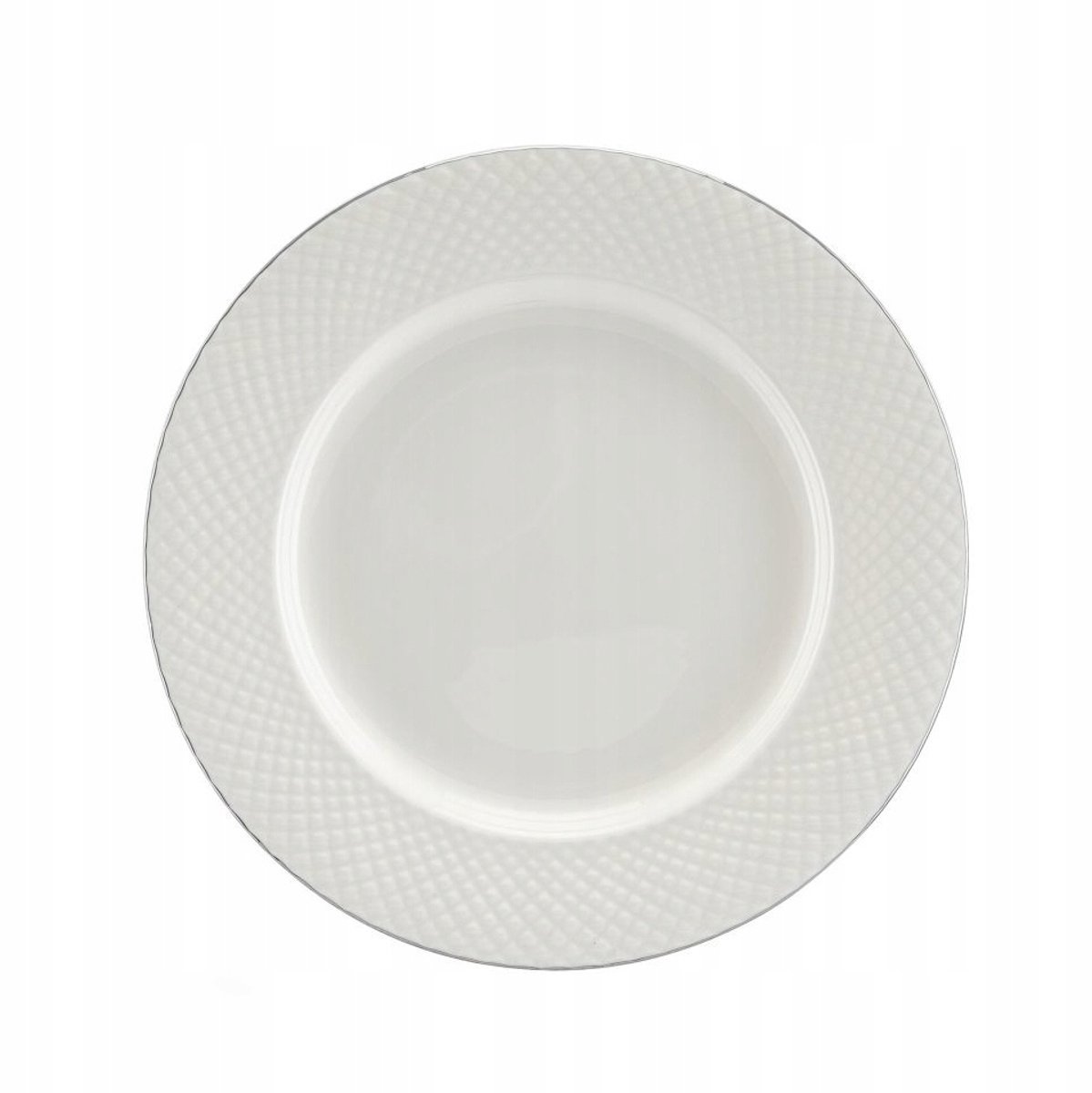 Villa Italia Bari Platin dessertrand 20 cm - Elegante bottenporselein
