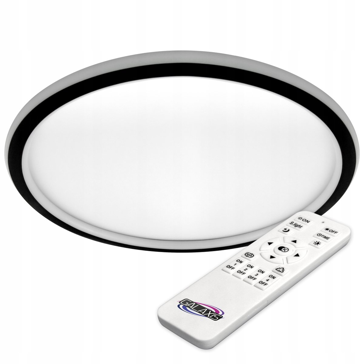 LED Plafondlamp 66W Dimbaar Kleurtemperatuur 3000-6500K Zwart