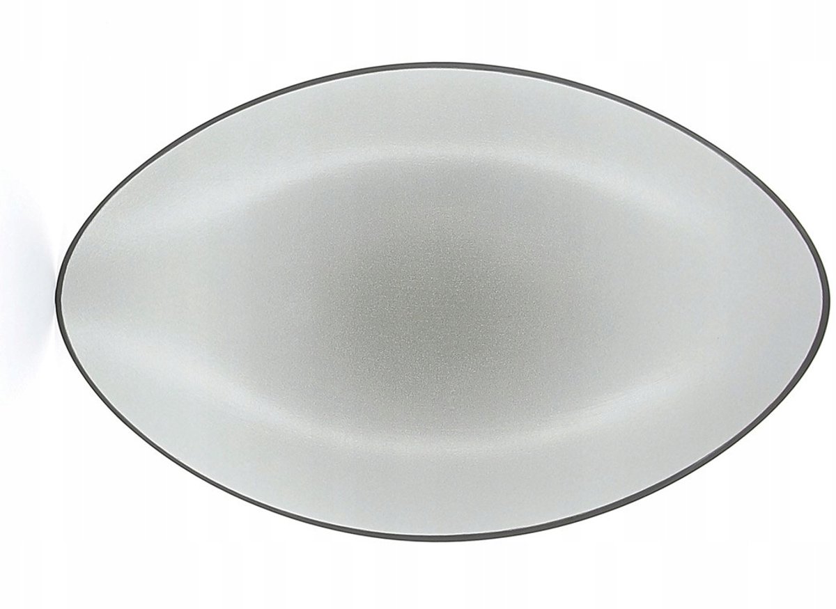 Revol Equinoxe Ovale Schaal 35x22,3 cm Grijs - Hoogwaardig Porselein
