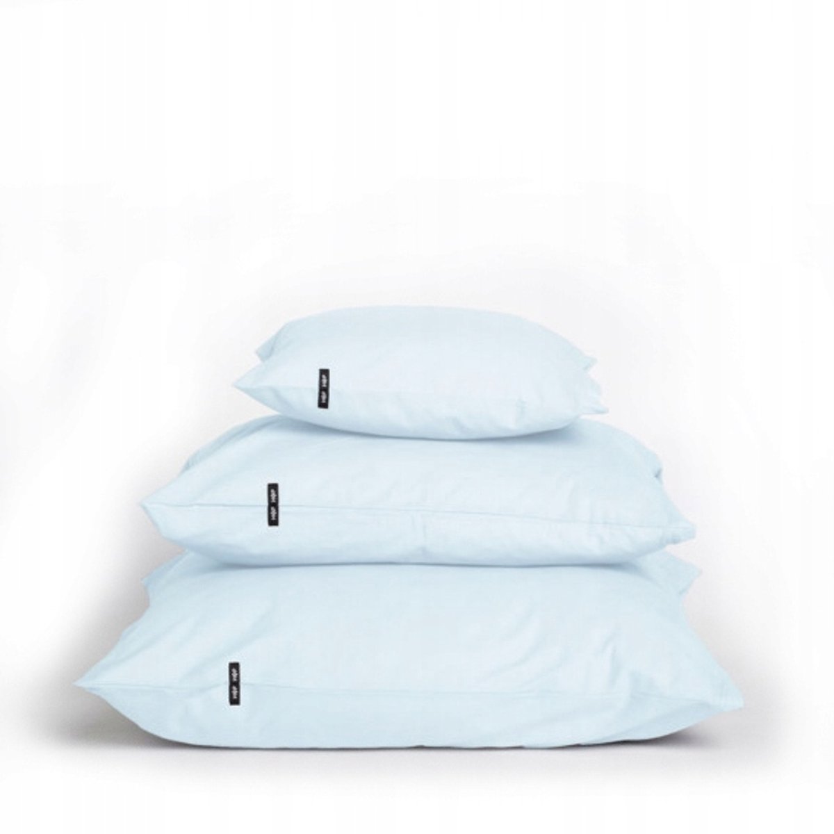 2x Kussensloop 80x80cm Pastelblauw 100% dekkend