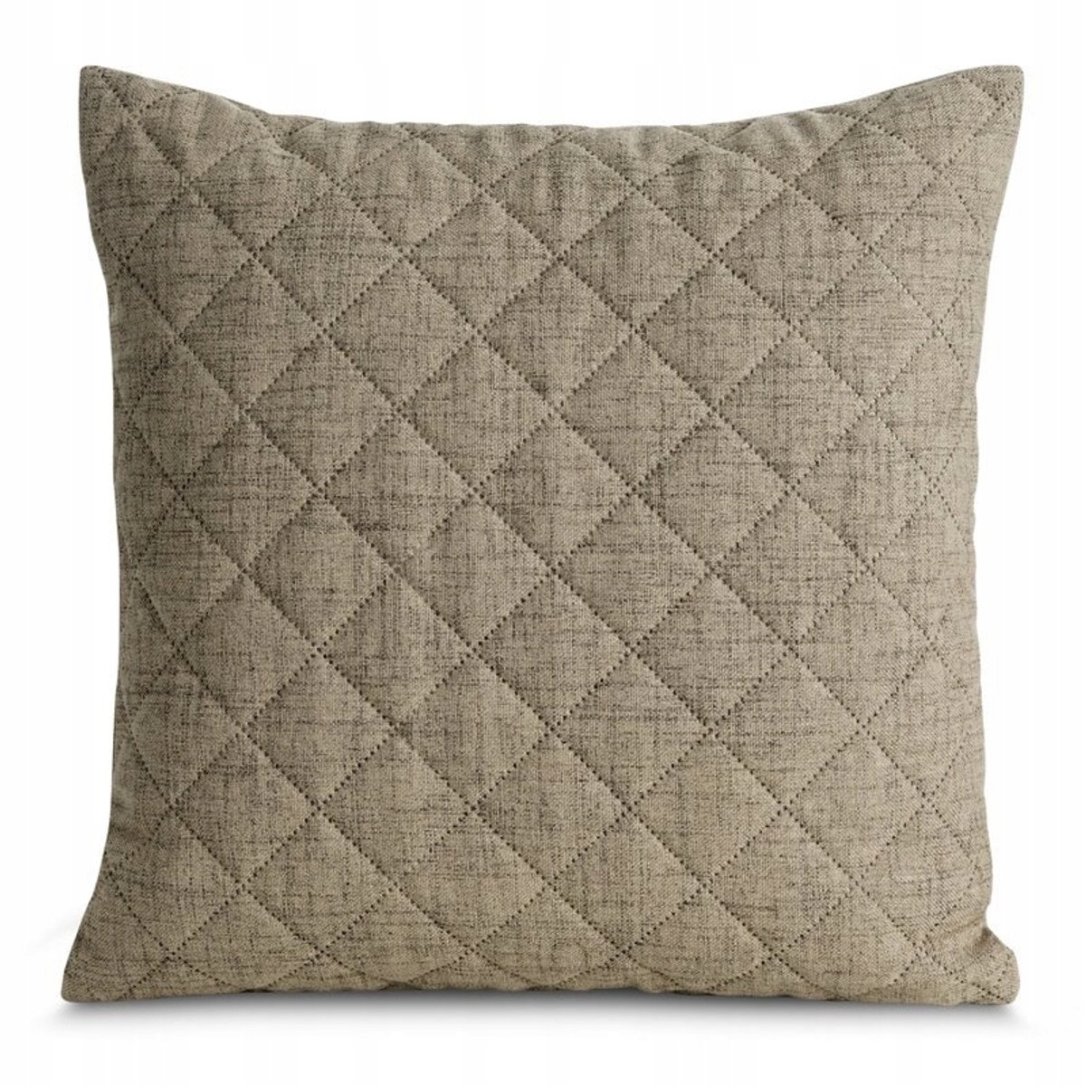 Decoratieve kussenhoezen linnenlook donkerbeige 45x45cm