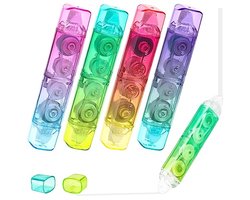 Dubbele 2-in-1 correctietape en plakbandrol - 4 stuks mini-correctieroller voor school en kantoor