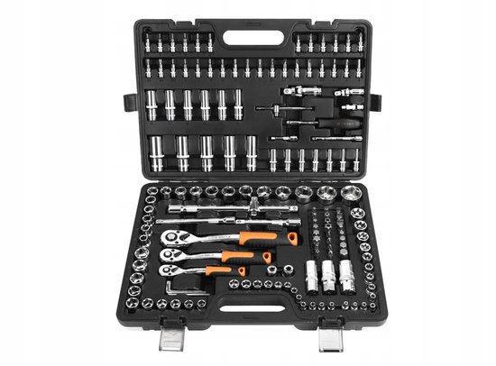 12-delige ratelsleutelset met flexibele kop, metrisch 8-19 mm, 72