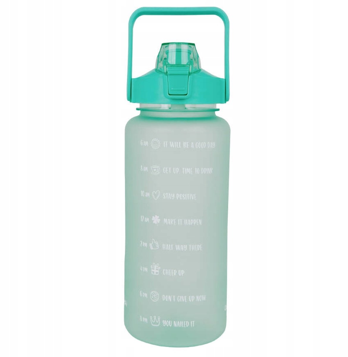 Motiverende Drinkfles 2L CanCan Smoky CoolPack Mintgroen