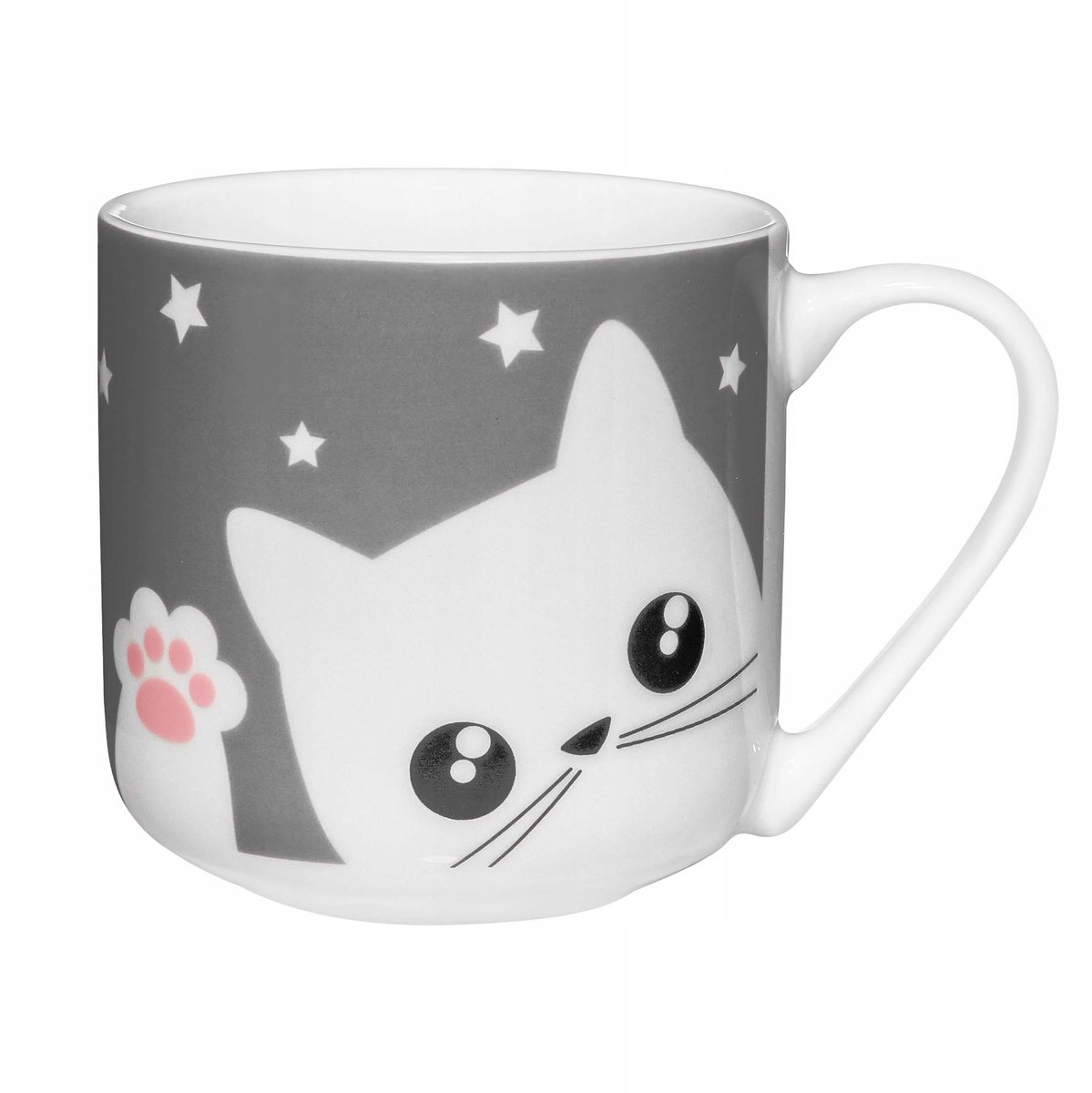 Ambition Kitty Mok 440ml - Charmante Porseleinen Mok met Kattenprint