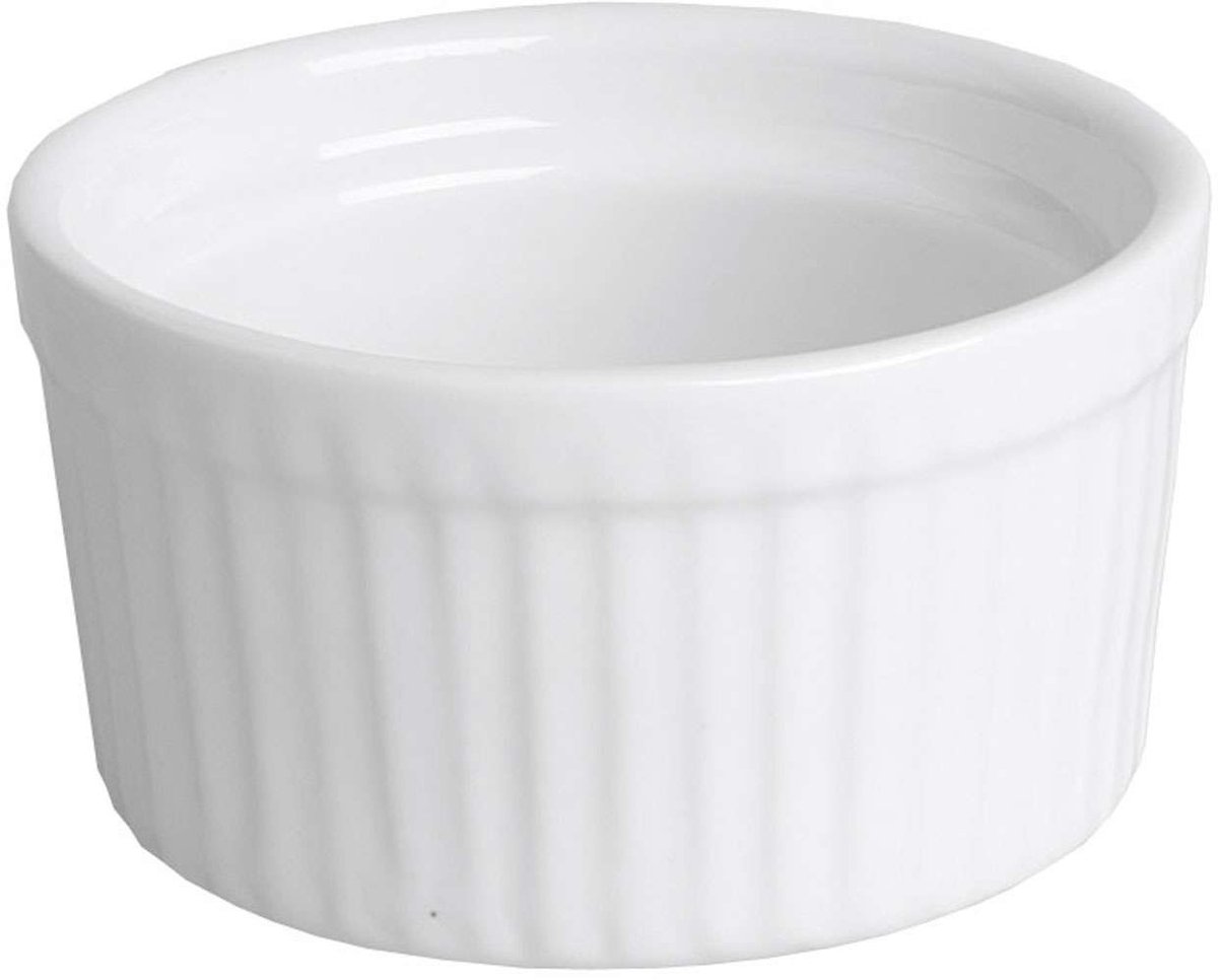 Cookinglife Ramekin Set - Soufflébakje & Crème Brûlée Schaaltjes - Porselein - Wit - Vaatwasserbestendig - Ø 9 cm, 6 Stuks — cadeau in Cadeau-ideeën - foto 3
