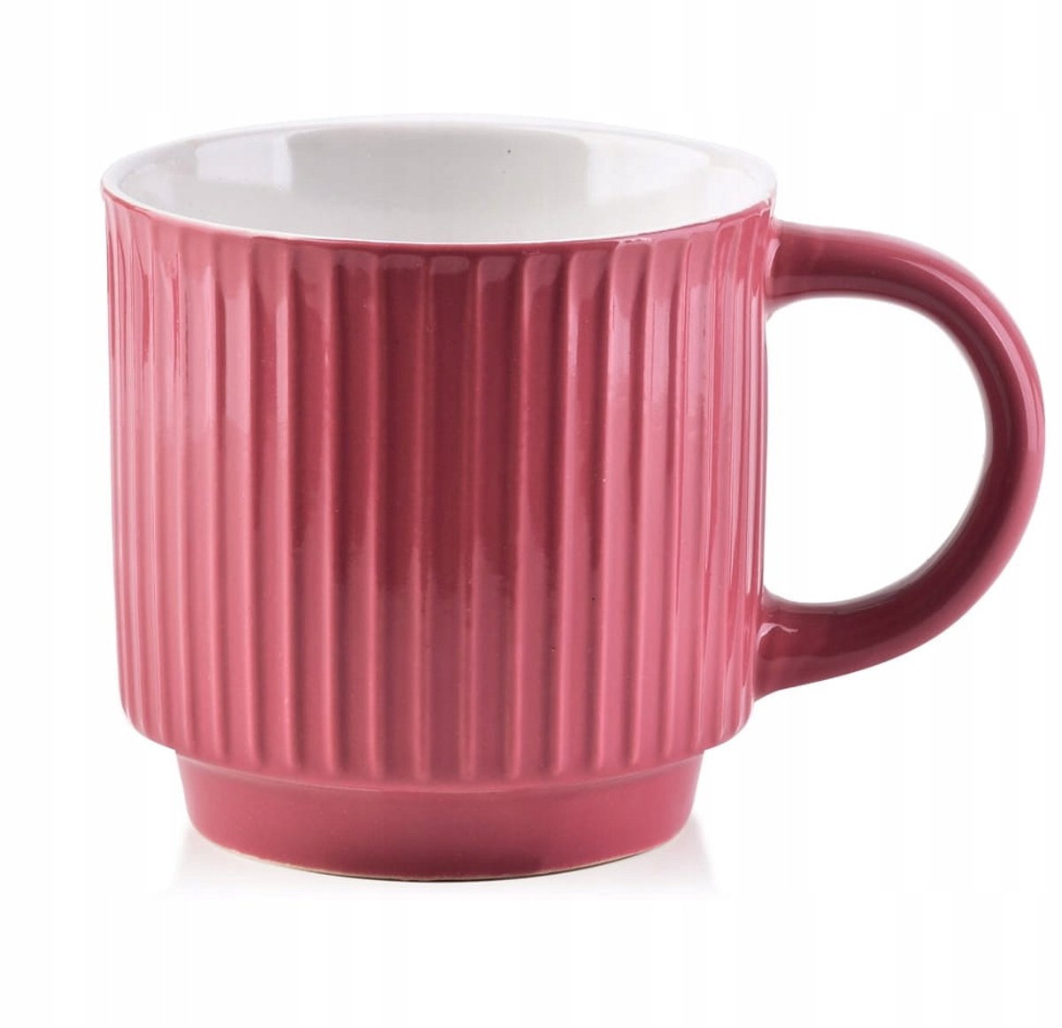 Grote Rode Keramische Mok 360 ml voor Koffie en Thee