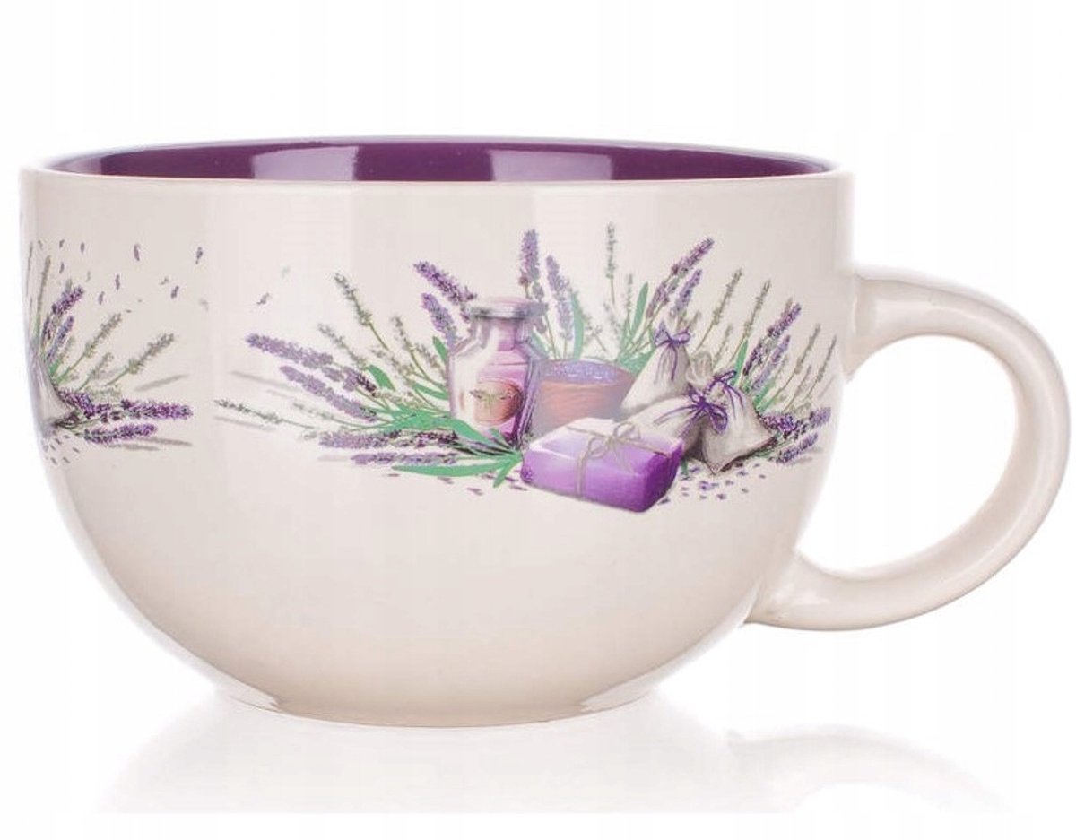 Bankt Jumbo Mok Lavendel 660 ML - Grote Koffie- van theekop
