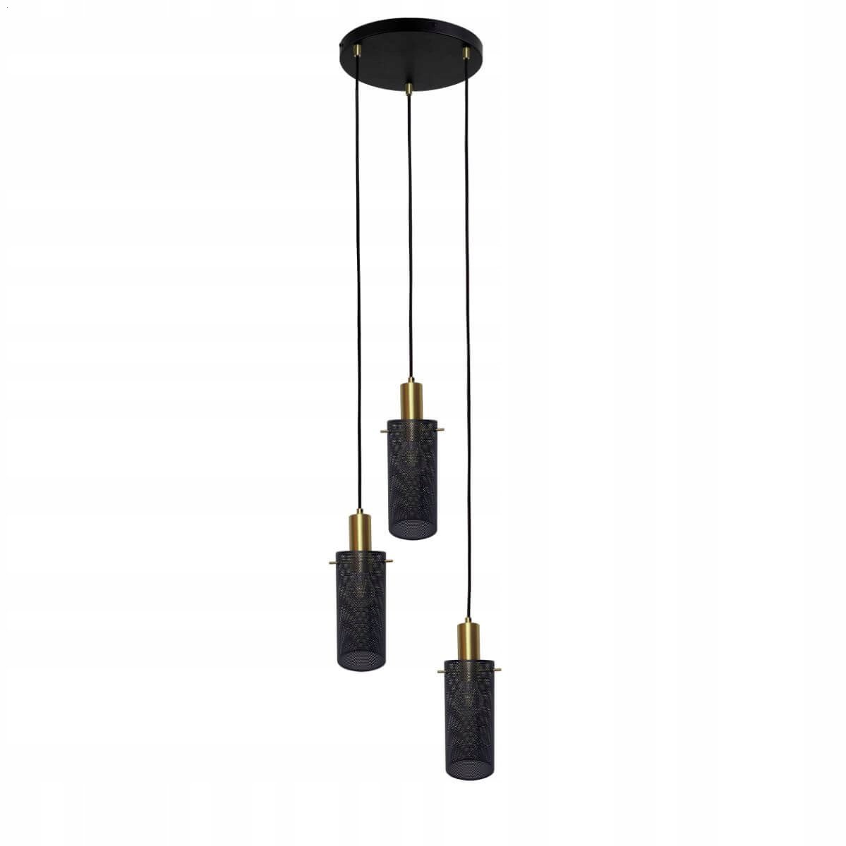 Licht Prestige Tirana LP-945/3P BK Hanglamp Zwart - 3xE27
